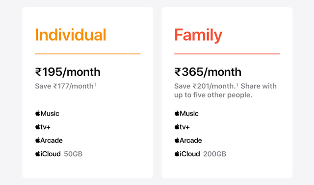  Update  Indian Pricing  Apple One Subscription Bundles Announced Starting at  14 95 - 31