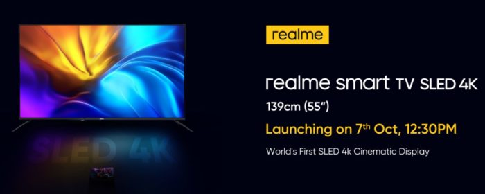 realme smart TV SLED 4K - 55-inch