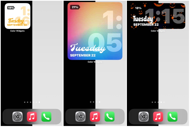 This App Lets You Add Colorful Date & Time Widgets on iPhone