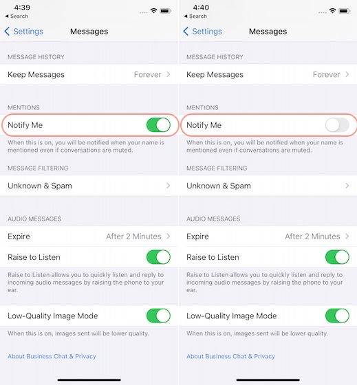 How to Disable iMessage Mentions Notification on iPhone - 97