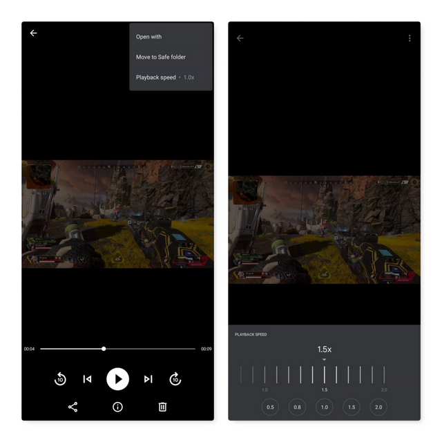 files by google playback controls