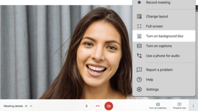 Google Meet Adds Background Blur and 7 7 Grid View - 3