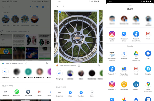 Google Photos Rolling out New Share Menu