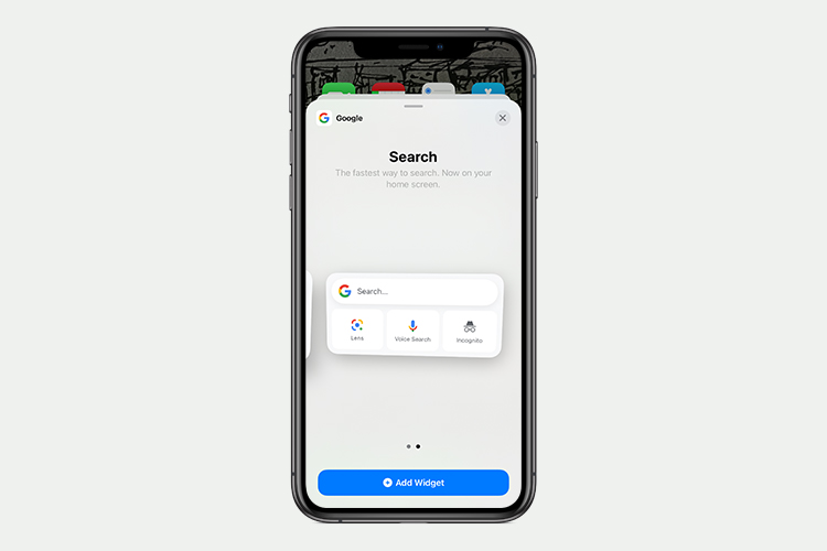 You Can Now Add a Google Search Bar to Your iPhone Home Screen