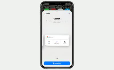 google search widget ios 14