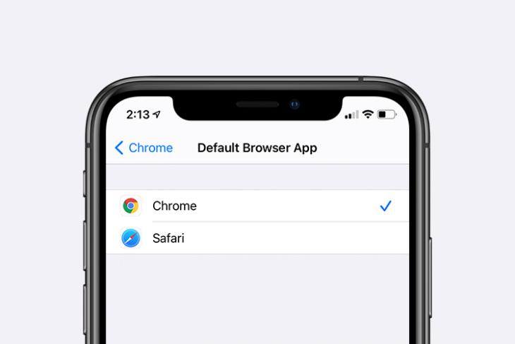 how set chrome default browser ios 14 iphone