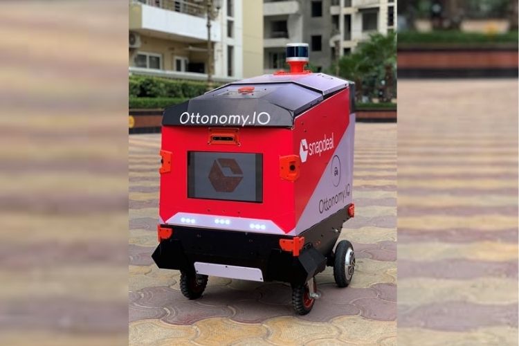 snapdeal - robot last mile delivery