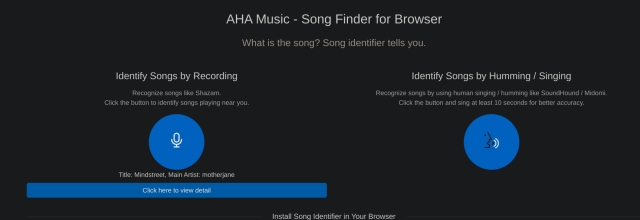 10. AHA Music song recognition app