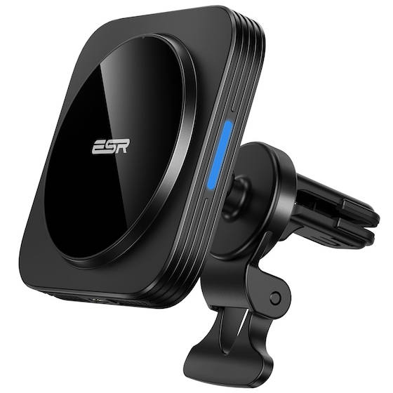 1. ESR HaloLock Magnetic Wireless Car Charger Mount