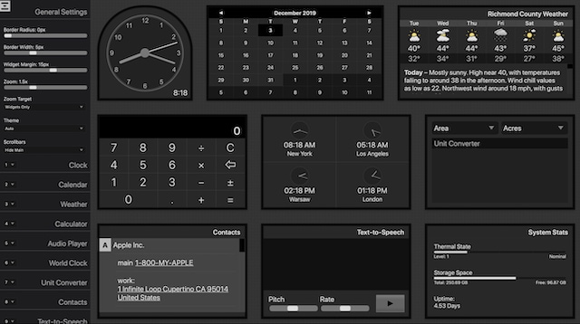 program for making mac dashboard widgets