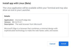 can you install microsoft edge on a chromebook