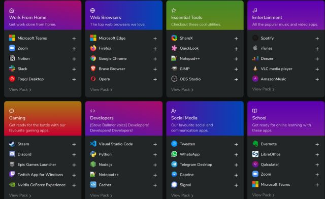 Installation En Masse Des Applications Windows 10 Avec Winstall