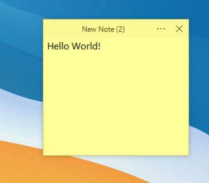 sticky note tabs on mac desktop