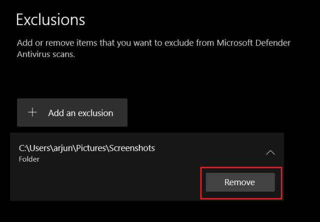 How to Exclude Files and Folders from Windows Defender - 49