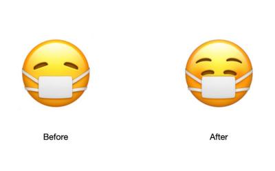 Apple emoji face mask change feat.