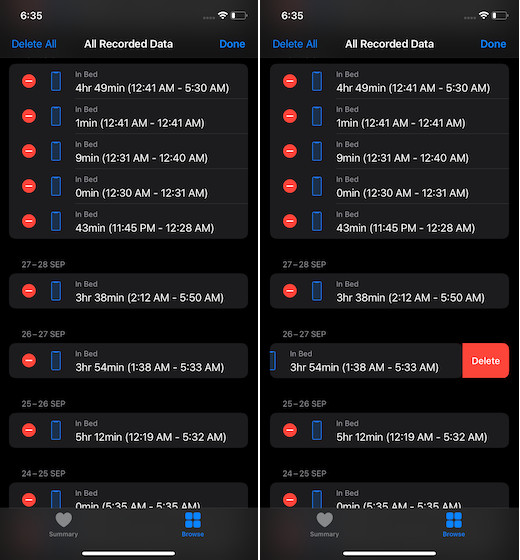 How to Delete Sleep Tracking Data in iOS 14 on iPhone - 1