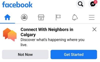 Facebook neighborhood feature feat.