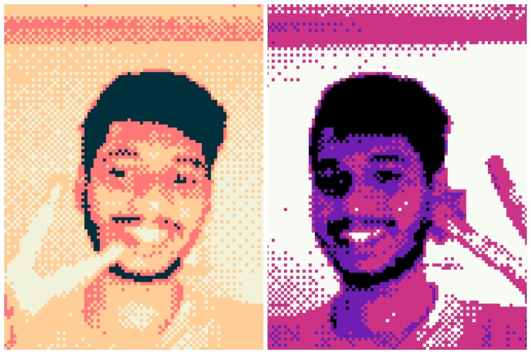 Game boy camera selfie web-app feat.