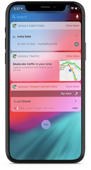 Google Maps widget