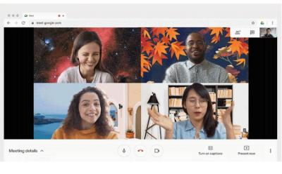 Google Meet Now Supports Custom Backgrounds on the Web