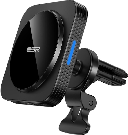 HaloLock Magnetic Wireless Car Charger Mount