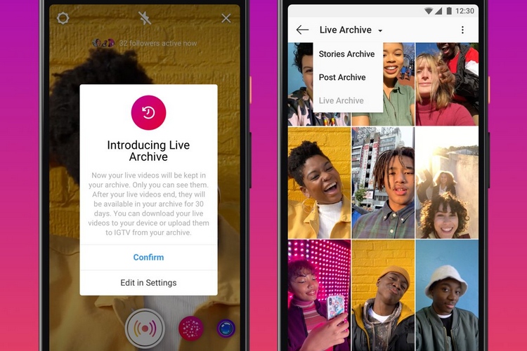 Instagram Extends Live Stream Duration to 4 Hours and Adds Live Archive