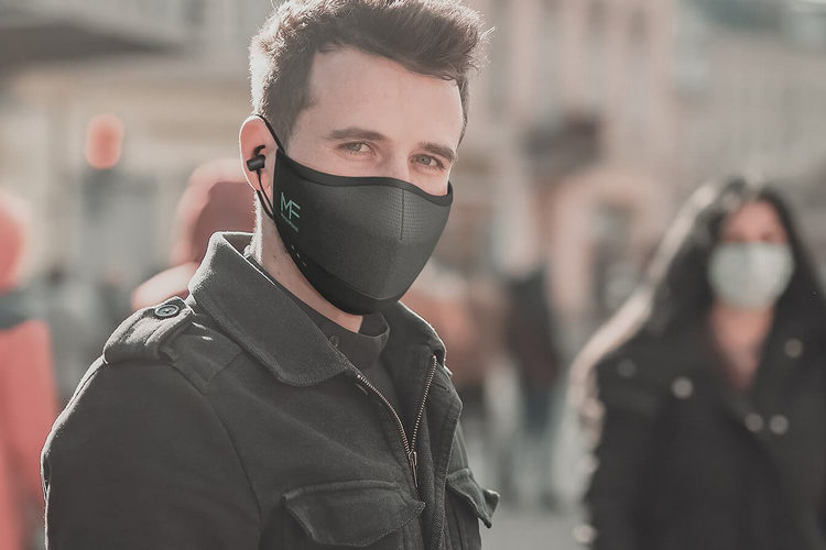 MaskFone is an N95 mask with built-in wireless earphones