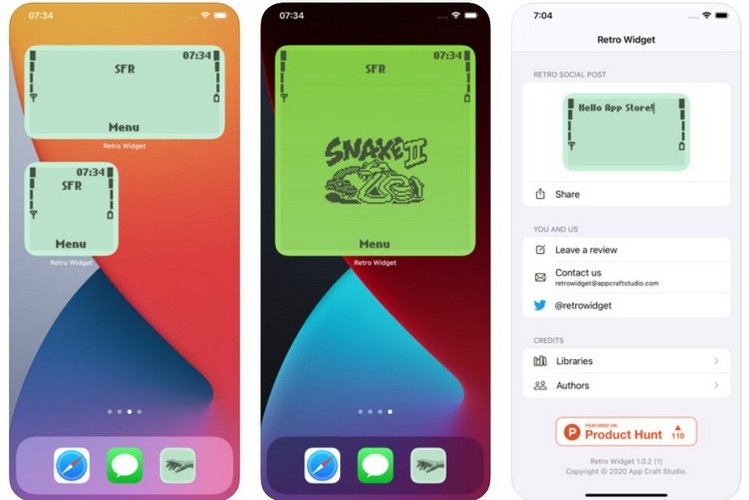 iOS 14 gets Nokia 3310 widgets