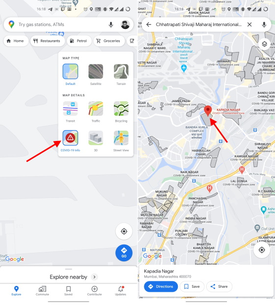 Google Maps Now Shows COVID 19 Containment Zones in Mumbai - 74