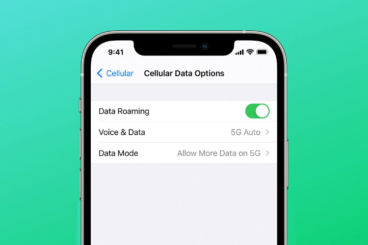 apple iphone 12 - download updates over 5G network - new