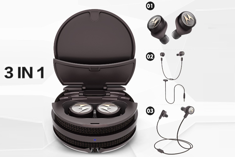 Motorola Tech3 TriX 3 in 1 Smart TWS Earbuds Launched in India at Rs  9 999 - 92