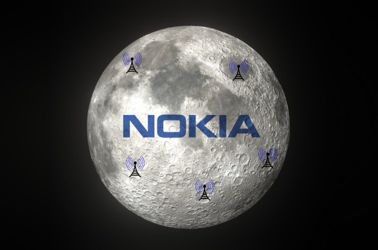 nokia brings 4G network to moon