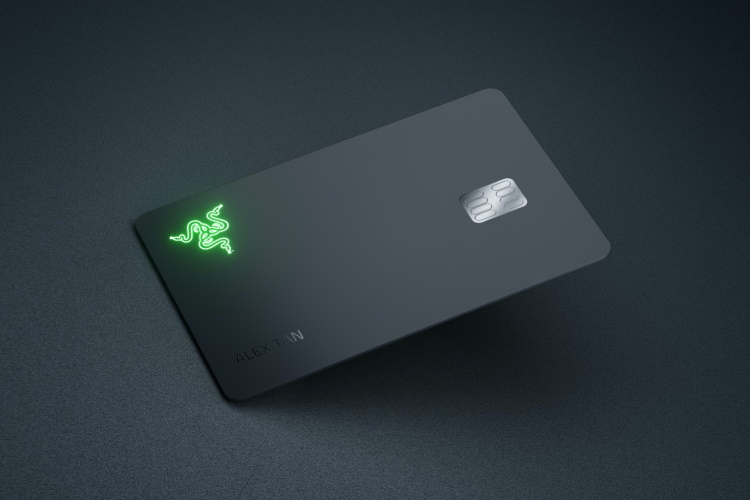 razer card with light up logo