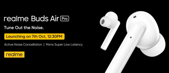 Realme Buds Wireless Pro  Buds Air Pro with ANC to Launch in India on 7th October - 21