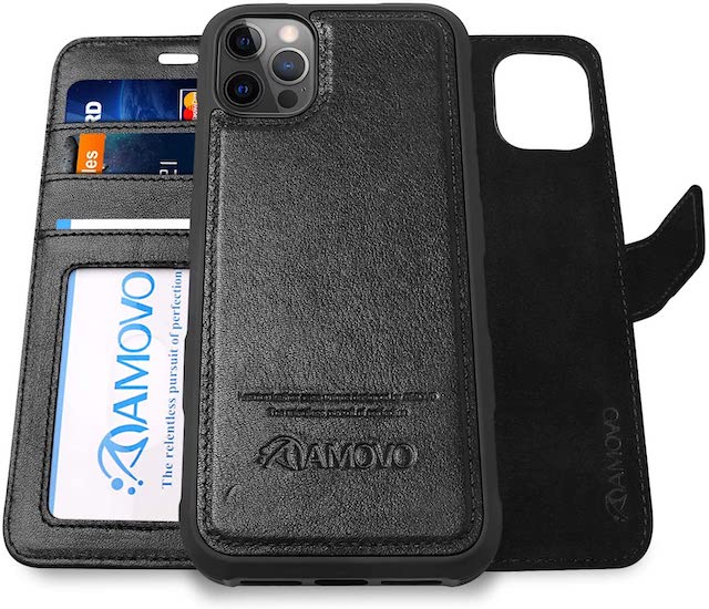 AMOVO Compatible with iPhone 12 Pro Max Case Wallet