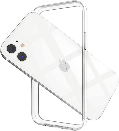 ANHONG Clear Frame Bumper Case Compatible with iPhone 12:12 Pro 6.1 inch