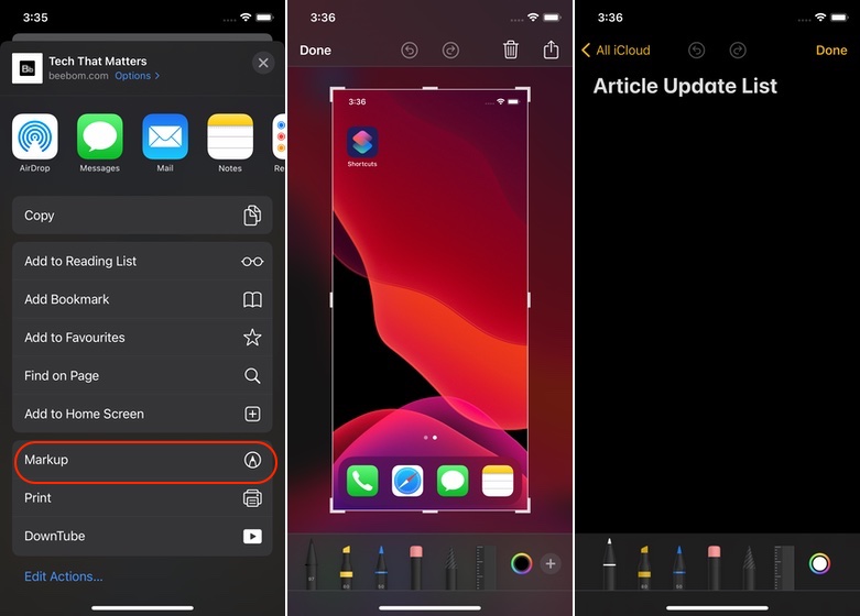 How to Use New Markup Color Tools in iOS 14 on iPhone - 3