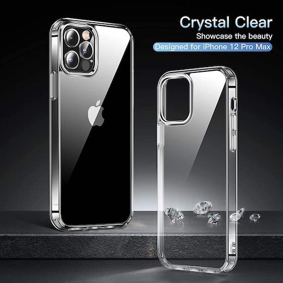 Spigen Ultra Hybrid [Anti-Yellowing PC Back] Designed for iPhone 12 Pro Max  Case (2020) - Crystal Clear