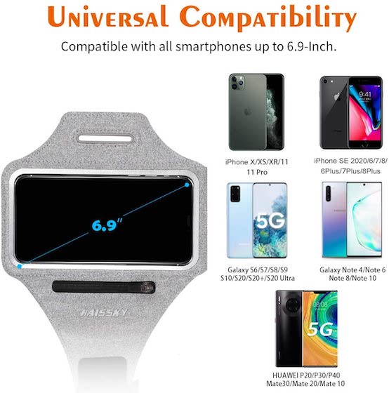 Guzack Water Resistant Cell Phone Running Armband