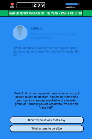 Harmony square fake news game 3