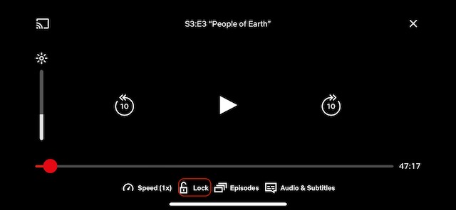 How to Lock and Unlock Screen in Netflix on iPhone and Android - 5