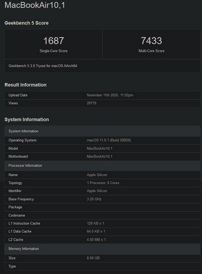 MacBook Air with Apple M1 Processor Beats Core i9-Powered MacBook Pro in Benchmark: Report