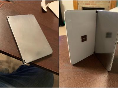 Redditor replaced Surface duo glass panel feat.