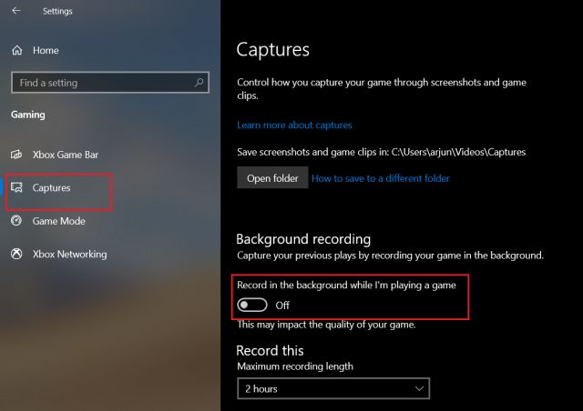 Disable Xbox Game Bar on Windows 10