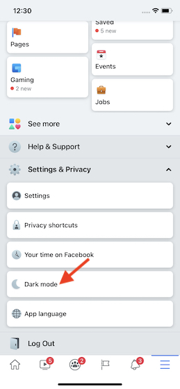 طريقة تفعيل الوضع الليلي لفيسبوك على الأندرويد والآيفون