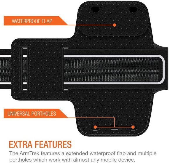 Trianium Armband, Water Resistant Large Cell Phone Armband for iPhone