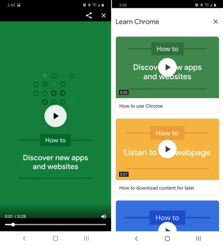 Chrome Is Testing Video Tutorials to Teach New Users How to Use the Browser - 73