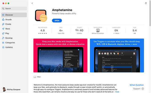 Download Amphetamine Mac App Store