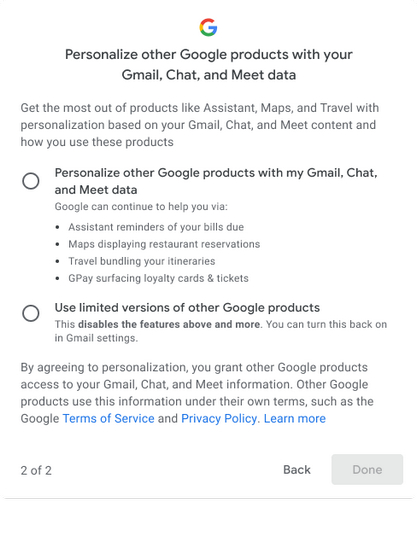 Google Adds a Toggle to Turn Off Smart Features in Gmail  Meet   Other Google Apps - 12