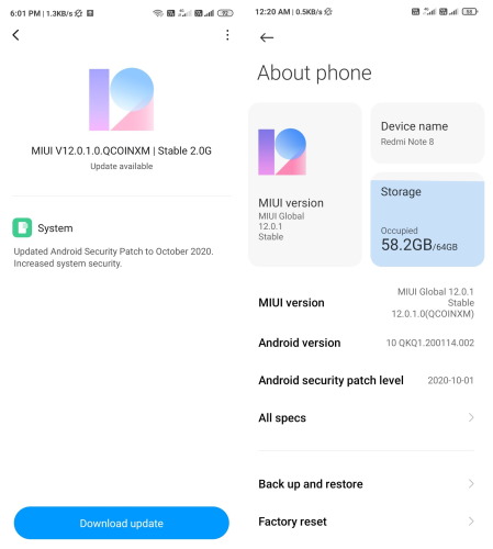 Xiaomi Rolls out MIUI 12 Update for Redmi Note 8 Users in India - 23